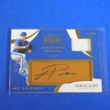 2020 PANINI IMMACULATE JOE PALUMBO AUTOGRAPHED JERSEY ROOKIE CARD #D 41/99 RANGERS