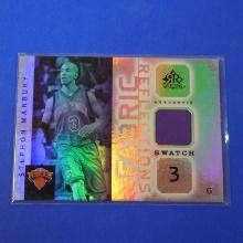 2005-06 UPPER DECK REFLECTIONS STEPHON MARBURY GAME USED JERSEY CARD
