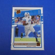 2020 DONRUSS D'ANDRE SWIFT CANVAS ROOKIE CARD LIONS SP