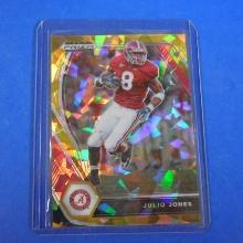 2021 PANINI PRIZM DRAFT JULIO JONES GOLD ICE PRIZM SP