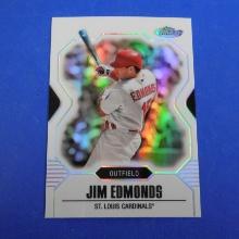 2007 TOPPS FINEST JIM EDMONDS REFRACTOR CARD CARDINALS