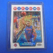 2008-09 TOPPS CHROME JASON MAXIELL XFRACTOR #D 246/288 PISTONS