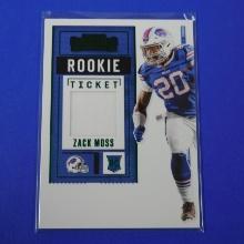 2020 PANINI CONTENDERS ZACK MOSS JERSEY RELIC ROOKIE CARD BUFFALO BILLS