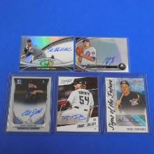 BASEBALL AUTOGRAPHED ROOKIE CARD LOT PACK PULLED SIGNATURES