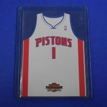 2010-11 PANINI THREADS TRACY MCGRADY TEAM THREADS HOME JERSEY DIE CUT SP PISTONS