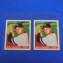 2007 UPPER DECK GOUDEY DEREK JETER RED AND GREEN MINI CARD LOT