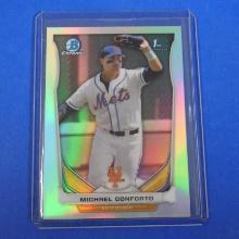 2014 BOWMAN CHROME MICHAEL CONFORTO REFRACTOR ROOKIE CARD METS