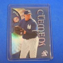 1999 SKYBOX E-X CENTURY ROGER CLEMENS YANKEES