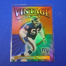 2001 BOWMANS BEST LAWRENCE TAYLOR VINTAGE BEST REFRACTOR GIANTS