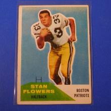 1960 FLEER FOOTBALL #115 STAN FLOWERS ROOKIE CARD PATRIOTS