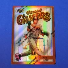 1996 TOPPS FINEST #144 J.T. SNOW REFRACTOR CARD GIANTS