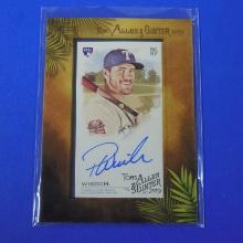 2019 TOPPS ALLEN GINTER PATRICK WISDOM AUTOGRAPHED ROOKIE CARD RANGERS