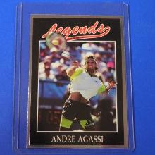 1991 LEGENDS SPORTS ANDRE AGASSI ROOKIE CARD TENNIS