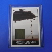 2019 HISTORIC AUTOGRAPHS VIETNAM UNIFORM RELIC CARD
