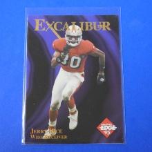 1995 EDGE FOOTBALL JERRY RICE 22KT GOLD EXCALIBUR 49ERS SSP