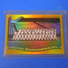 2002 TOPPS CHROME ARIZONA DIAMONDBACKS GOLD REFRACTOR WORLD SERIES TEAM