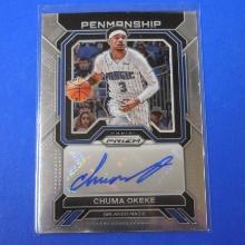 2022-23 PANINI PRIZM CHUMA OKEKE AUTOGRAPHED CARD PENMANSHIP MAGIC