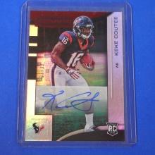 2018 PANINI ROOKIES AND STARS KEKE COUTEE AUTOGRAPHED ROOKIE CARD #D 37/99 TEXANS