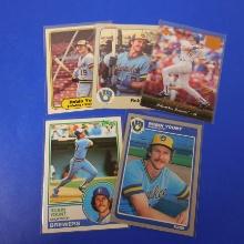 1980S 1990S ROBIN YOUNT CARD LOT BREWERS