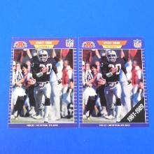 1989 PRO SET FOOTBALL #193 STACEY TORAN BASE PLUS 1961-1989 BANNER