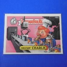 1987 TOPPS GARBAGE PAIL KIDS GPK #385B CHUCKIN' CHARLIE