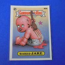 1987 TOPPS GARBAGE PAIL KIDS GPK #383B RAKED JAKE