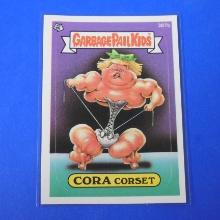 1987 TOPPS GARBAGE PAIL KIDS GPK #387B CORA CORSET