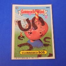 1987 TOPPS GARBAGE PAIL KIDS GPK #396B CLOBBERED BOB
