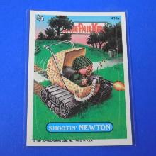 1987 TOPPS GARBAGE PAIL KIDS GPK #416A SHOOTIN' NEWTON