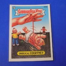 1987 TOPPS GARBAGE PAIL KIDS GPK #414A UMBILICAL COURTNEY
