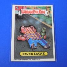 1987 TOPPS GARBAGE PAIL KIDS GPK #395A PAVED DAVE