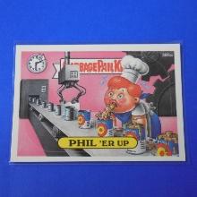 1987 TOPPS GARBAGE PAIL KIDS GPK #385A PHIL 'ER UP