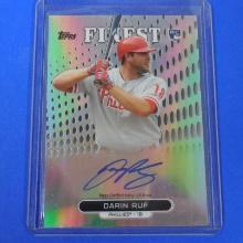 2013 TOPPS FINEST DARIN RUF AUTOGRAPHED ROOKIE CARD REFRACTOR PHILLIES