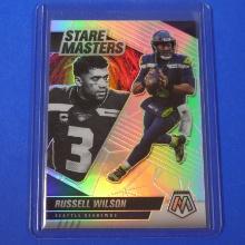 2021 PANINI MOSAIC RUSSELL WILSON STARE MASTERS SILVER PRIZM SEAHAWKS