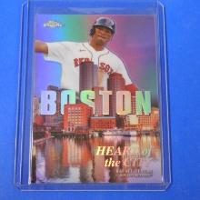 2022 TOPPS CHROME RAFAEL DEVERS HEART OF THE CITY REFRACTOR CARD RED SOX
