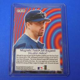 1997 SKYBOX METAL UNIVERSE JEFF BAGWELL MAGNETIC FIELD HOLO ASTROS