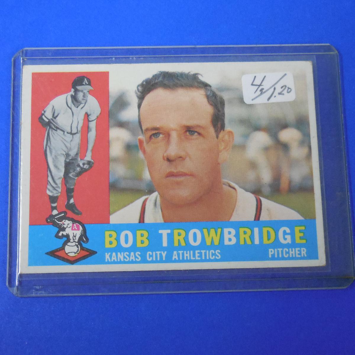 1960 TOPPS #66 BOB TROWBRIDGE ATHLETICS