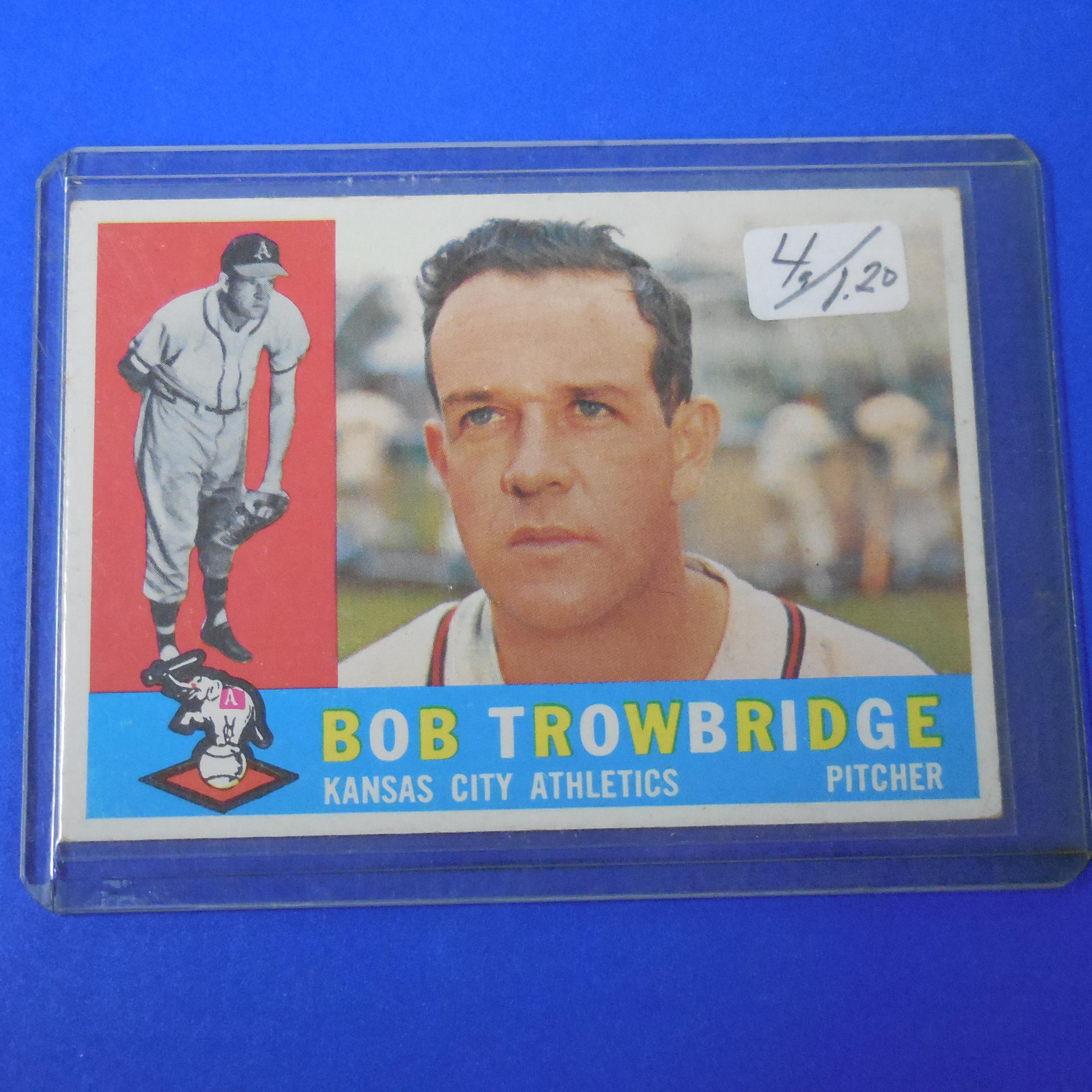 1960 TOPPS #66 BOB TROWBRIDGE ATHLETICS