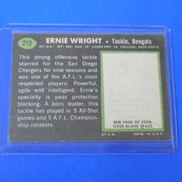 1969 TOPPS #212 ERNIE WRIGHT BENGALS