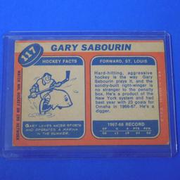 1968-69 TOPPS #117 GARY SABOURIN BLUES