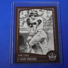 2018 PANINI DIAMOND KINGS CLINT FRAZIER B/W ROOKIE CARD #D 32/49
