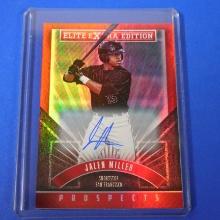 2015 PANINI DONRUSS ELITE JALEN MILLER AUTOGRAPHED ROOKIE CARD