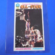 1976-77 TOPPS BASIKETBALL JUMBO #127 JULIUS ERVING NEW YORK NETS