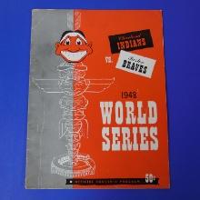 VINTAGE CLEVELAND INDIANS BOSTON BRAVES 1948 WORLD SERIES PROGRAM