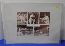 JOE DIMAGGIO AUTOGRAPHED 8X10 PHOTO NEW YORK YANKEES WITH SCORE BOARD INC COA