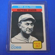 1973 TOPPS TY COBB ALL TIME LEADERS HITS