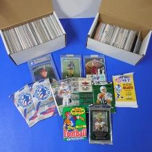 ABSOLUTELY AMAZING SPORTS CARD COLLECTION ROOKIES STARS HOFERS AUTOS JERSEYS LOOK