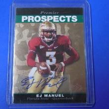 2013 UPPER DECK EJ MANUEL AUTOGRAPHED SIGNED ROOKIE CARD