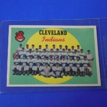 1959 TOPPS BASEBALL #476 CLEVELAND INDIANS TEAM CARD SEVENTY SERIES CHECKLIST CLEAN