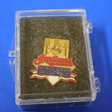 RETRO 1990'S CLEVELAND INDIANS JACOBS FIELD WORLD SERIES PIN
